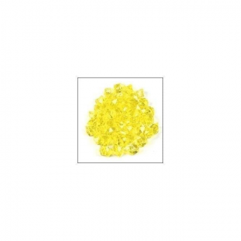 Plastic 4 Games Small Acrylic Gems (Pack of 25) - Transparent Yellow