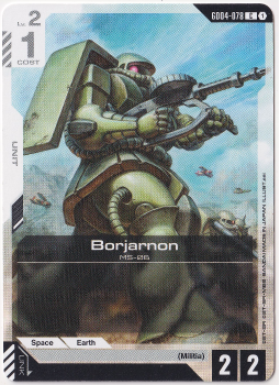 Borjarnon single card from Gundam Card Game