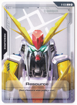 Resource single card from Gundam Card Game