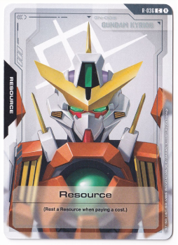 Resource single card from Gundam Card Game