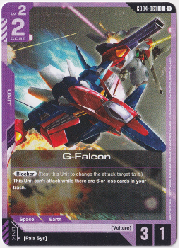 G-Falcon single card from Gundam Card Game