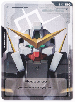 Resource single card from Gundam Card Game