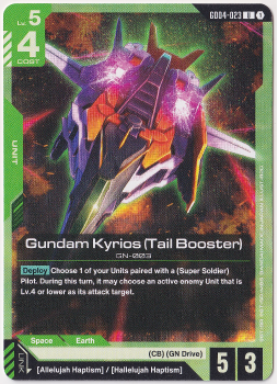 Gundam Kyrios (Tail Booster) single card from Gundam Card Game