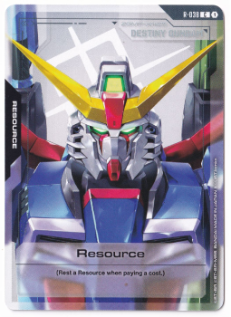 Resource single card from Gundam Card Game