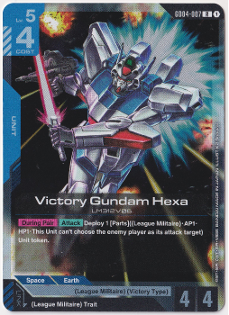 Victory Gundam Hexa single card from Gundam Card Game