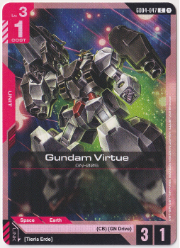 Gundam Virtue single card from Gundam Card Game