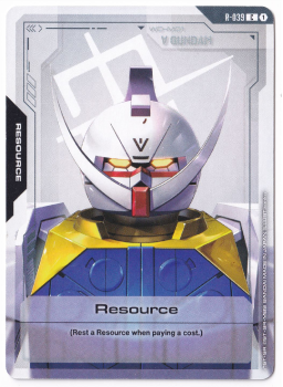 Resource single card from Gundam Card Game