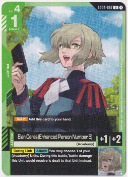 Elan Ceres (Enhanced Person Number 5) single card from Gundam Card Game