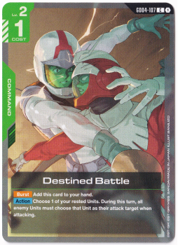 Destined Battle single card from Gundam Card Game