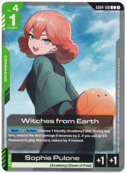 Witches from Earth single card from Gundam Card Game