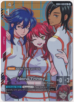 Nena Trinity (R+) single card from Gundam Card Game