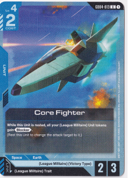 Core Fighter single card from Gundam Card Game