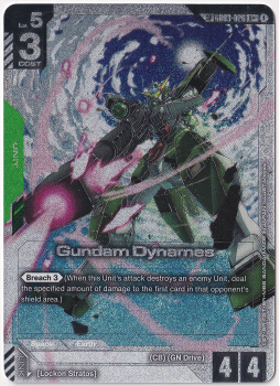 Gundam Dynames (U+) single card from Gundam Card Game