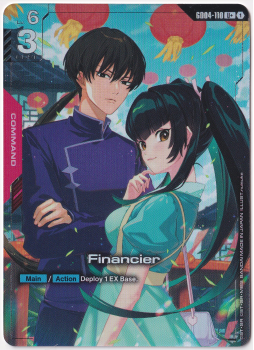Financier (U+) single card from Gundam Card Game