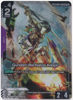 Gundam Barbatos Adapt (R+) single card from Gundam Card Game