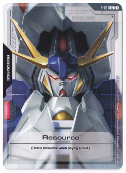 Resource single card from Gundam Card Game