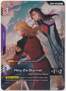 Rey Za Burrel (R+) single card from Gundam Card Game