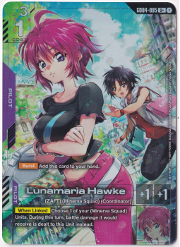 Lunamaria Hawke (U+) single card from Gundam Card Game
