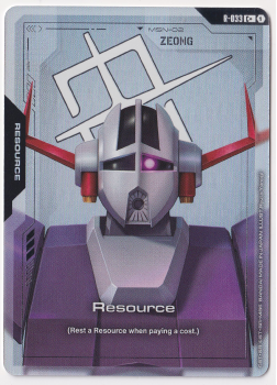 Resource (C+) single card from Gundam Card Game