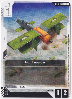 Hipheavy single card from Gundam Card Game
