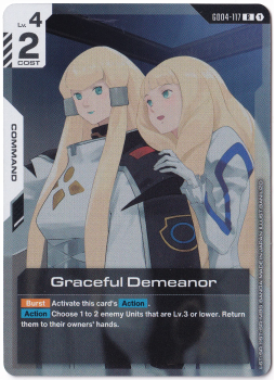 Graceful Demeanor single card from Gundam Card Game
