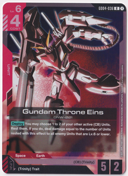 Gundam Throne Eins : GD04-036 PHANTOM ARIA - Gundam Card Game Single Card