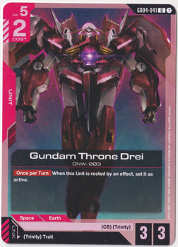 Gundam Throne Drei : GD04-041 PHANTOM ARIA - Gundam Card Game Single Card