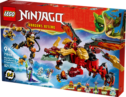 LEGO&reg; NINJAGO Wyldfyre's Transforming Dragon Mech (71868)