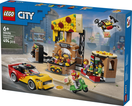LEGO&reg; City Pizza Delivery Experience with Vehicles (60496)