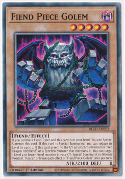 Fiend Piece Golem (Common) single card from Yu-Gi-Oh!
