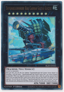 Superdreadnought Rail Cannon Gustav Rocket (Ultra Rare) single card from Yu-Gi-Oh!