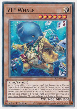 VIP Whale (Common) single card from Yu-Gi-Oh!