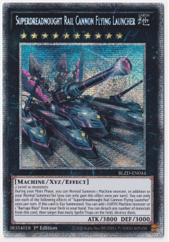 Superdreadnought Rail Cannon Flying Launcher (Starlight Rare) single card from Yu-Gi-Oh!