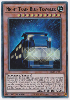 Night Train Blue Traveler (Super Rare) single card from Yu-Gi-Oh!