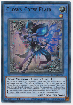 Clown Crew Flair (Super Rare) single card from Yu-Gi-Oh!