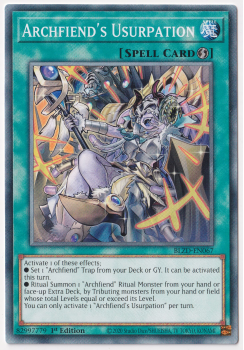 Archfiend's Usurpation (Common) single card from Yu-Gi-Oh!