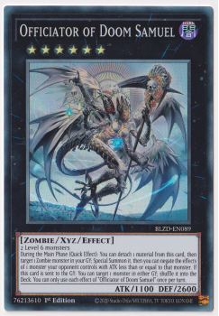 Officiator of Doom Samuel (Super Rare) single card from Yu-Gi-Oh!