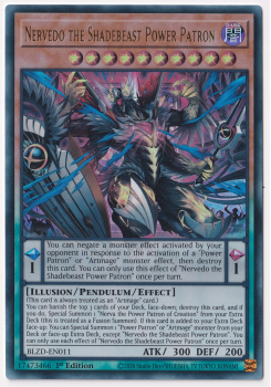 Nervedo the Shadebeast Power Patron (Ultra Rare) single card from Yu-Gi-Oh!