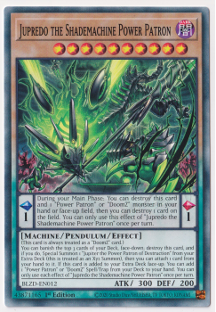 Jupredo the Shademachine Power Patron (Common) single card from Yu-Gi-Oh!