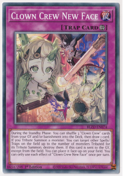 Clown Crew New Face (Common) single card from Yu-Gi-Oh!