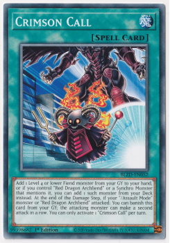 Crimson Call (Common) single card from Yu-Gi-Oh!