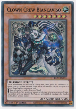 Clown Crew Biancaviso (Super Rare) single card from Yu-Gi-Oh!