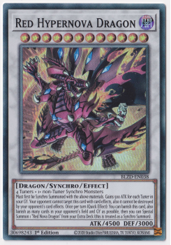Red Hypernova Dragon (Super Rare) single card from Yu-Gi-Oh!