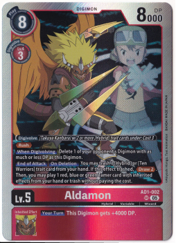 Aldamon single card from Digimon Card Game