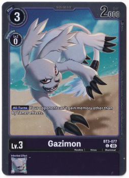 Gazimon single card from Digimon Card Game