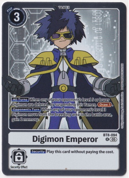 Digimon Emperor single card from Digimon Card Game