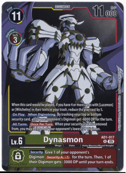 Dynasmon single card from Digimon Card Game
