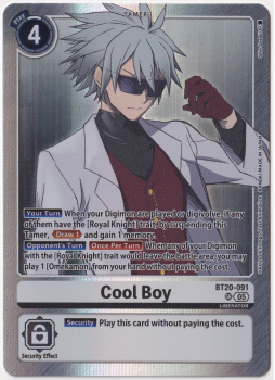 Cool Boy single card from Digimon Card Game