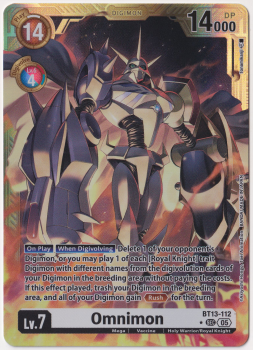 Omnimon (ALTERNATIVE ART) single card from Digimon Card Game