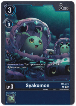 Syakomon single card from Digimon Card Game
